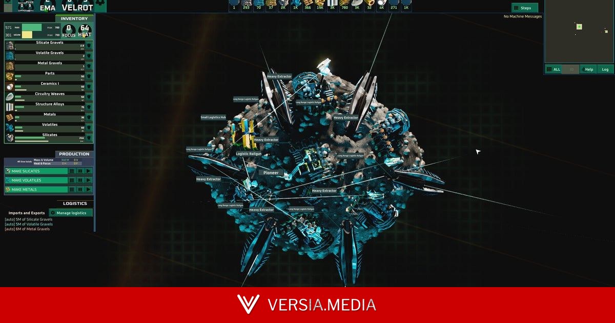 "Pay the gravity tax": In crushing strategy game Asema, your factories will become a vortex if they grow too vast — Gaming | Versia.media