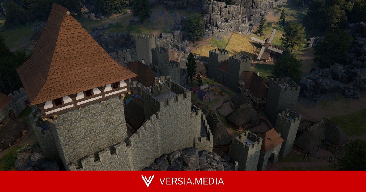 Build a medieval castle piece by piece and then defend it from enemy knights in the city builder and RTS Bergfried
